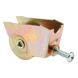 Single 1-1/4 in. Steel Ball Bearing Roller, Stamped Steel Rolleze Glass (Single Pack)