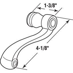 French Colonial Door Levers, Heavy Weighted Casting Design, Satin Nickel (1 Set)