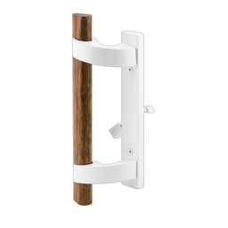 White Diecast, Sliding Door Handle with Mortise Lock (Single Pack)