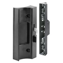 Sliding Door Handle, 4-15/16 in. Hole Centers, Black (Single Pack)