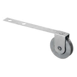 Screen door Roller, 3-1/4 in. Flat Tension Spring, Stainless Roller (2 Pack)