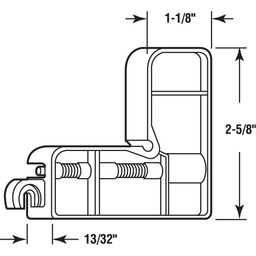 Diecast Screen Door Corner (2 Pack)