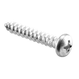 Phillips Pan Head Screw, #14 x 1-3/4 in., Chrome Finish (100 Pack)