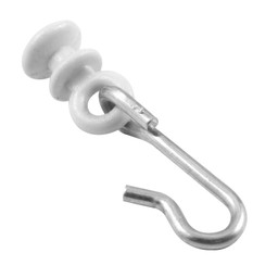Curtain Hook, Aluminum Hook W/Nylon Guide (100 Pack)