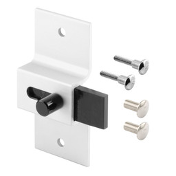 656-8543 |  Slide Latch, Square Edge Straight Bolt, Aluminum (Single Pack)