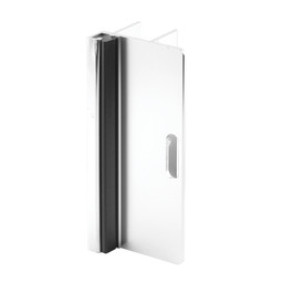 Strike and Keeper, 1-in. X 6-in., Inswing, Extruded Aluminum, Clear Anodized, Inswing (Single Pack)