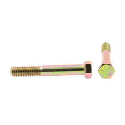 Platonix (100) 7/16-14 X 1-3/4 Grade 8 Hex Head Cap Screws - Yellow Zinc, Coarse Thread