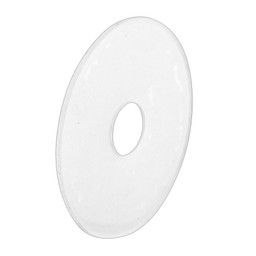 Shower Curtain Repair Tabs, Self-Adhesive, Clear Plastic, 1 inch Diameter, Pack of 12