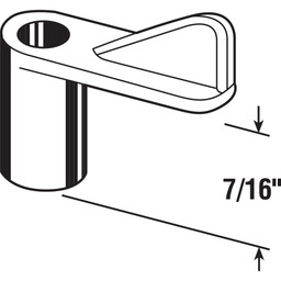 Plastic Screen Clip, 7/16 in., Black (100 Pack)
