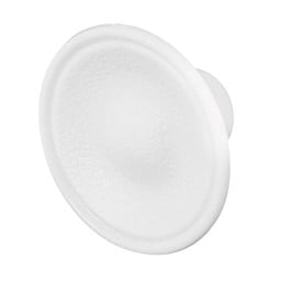 Cabinet Pull Knob, 1-13/16 in., Plastic, White (5 Pack)