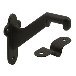 Staircase Handrail Support Bracket, Diecast Zinc Construction, Oil Rubbed Bronze (Single Pack)