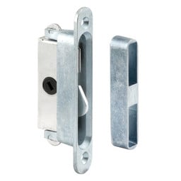 Mortise Lock, 3-7/8 in. Mounting Holes On Center, Aluminum Housing, 45 Degree Keyway, Round Faceplate (Single Pack)