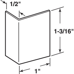 SATIN CHROME SELF ADHESIVE DOOR EDGE GUARD