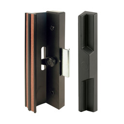 Diecast Sliding Door Handle Set, Black (1 Set)