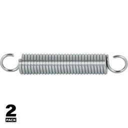 Extension Spring, Spring Steel Construction, Nickel-Plated