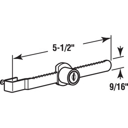 Showcase Window Key Lock Line Art