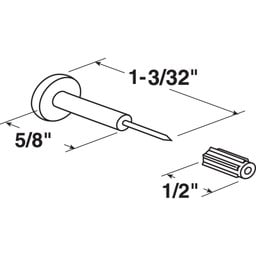 WINDOW GRID RETAINER PINS