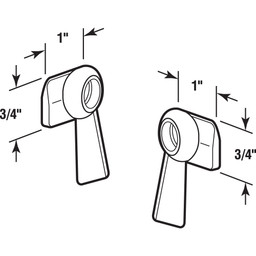 Diecast, Right and Left Hand Sliding Window Sash Lock (1 Pair)