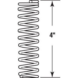 Compression Spring, Spring Steel Construction, Nickel-Plated