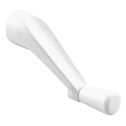 Spline Socket Crank Handle, White, Smooth 360-Degree Operation (Single Pack)