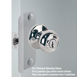 Latch Shield (2-5/8"x6" Grey) in use description 