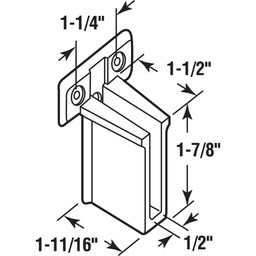 Wire Shelf End Bracket (6 Pack)
