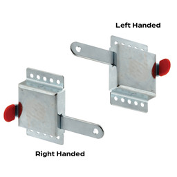 Galvanized Steel Inside Deadlock, 7/8 in. x 1/8 in. (Single Pack