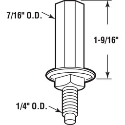 MP6546 |  Steel, Bi-Fold Door, Bottom Pivot (2 Pack)