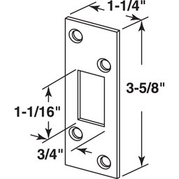 E 2292 |  Security deadbolt strike