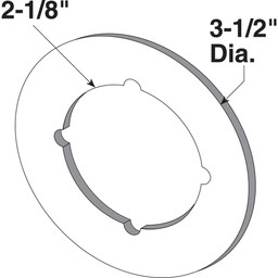 U 9517 |  Door Cover Plate Line Art