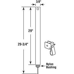 FR 2920-340 |  Spiral Balance, FR Series, Non-Tilt, 29 in., 3/8 in., Red Bearing (Single Pack)