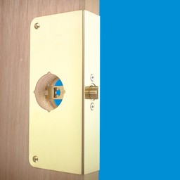 U 9547 |  Solid Brass Lock and Door Reinforcer In Use