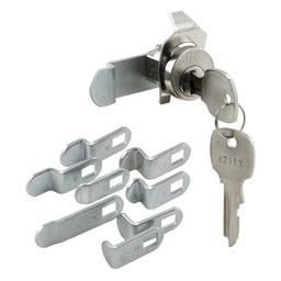MP4531 |  Mailbox Lock – Replacement, Multipurpose Mailbox Lock for Several Brands – NA-14 Keyway, Opens Counter-Clockwise with 90º Rotation, Nickel Finish (1 Set)