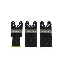 Arrow OSC125K-3A Oscillating Assortment Blade Pack, 1-3/8 inch, 3ct