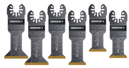 Arrow OSC201VP-6 Titanium Metal/Wood Variety Pack Oscillating Tool Blades1-1/4, 1-1/4, 1-3/4, 6ct