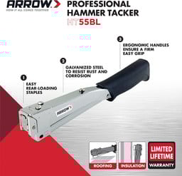 Arrow HT55BL Hammer Tacker Stapler
