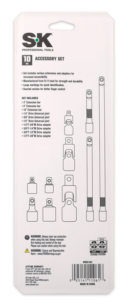SK SK01361 10 Piece Accessory Set - Arrow Tool Group