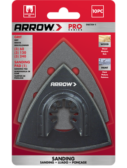Arrow OSCTSV-1 Multipurpose Sanding Kit for Oscillating Tools