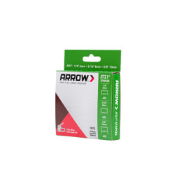Arrow JT21 Light Duty Craft Staples, 5/16" x 3/8", 1875ct