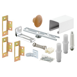  Bi-Fold Door Track Kit, 24 inches, 2-Door Design, Hardware Pack, 1 per carton