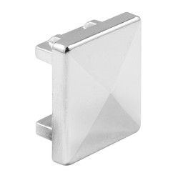 1 in. Headrail End Plug, (Amp), Chrome Finish (Single Pack)