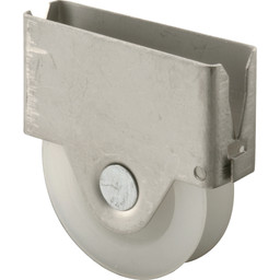 1 in. Nylon Wheel in Aluminum Housing Sliding Screen Door Roller (2 Pack)