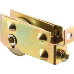 1-1/8 in. Steel, Sliding Door Roller Assembly with F-Tab (Single Pack)