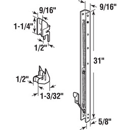 31 in. Window Block and Tackle Sash Balance, 9/16 in. x 5/8 in. x 31 in.  (Single Pack)