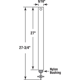 27 in. x 9/16 in. Spiral Non-Tilt Balance, Blue Tip (Single Pack)