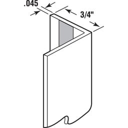 3/4 in. x 48 in. Almond Corner Shield with Tape (5 Pack)