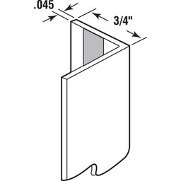 3/4 in. x 48 in. Almond Corner Shield with Tape (5 Pack)