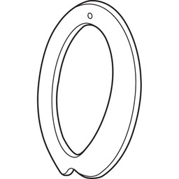 3 in. House Letter F, Diecast, Black Finish (2 Pack)