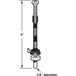  Bi-Fold Door Bottom Pivot Rod, 5 in. (2 Pack)