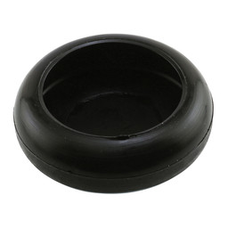  7/8 - 1 in. Grip Tip Round Magic Sliders, Black and Gray Plastic (4 Pack)